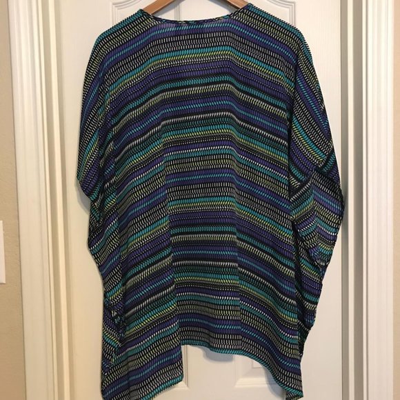Poncho Style Blouse by Rafaella (NWOT) - Picture 5 of 7